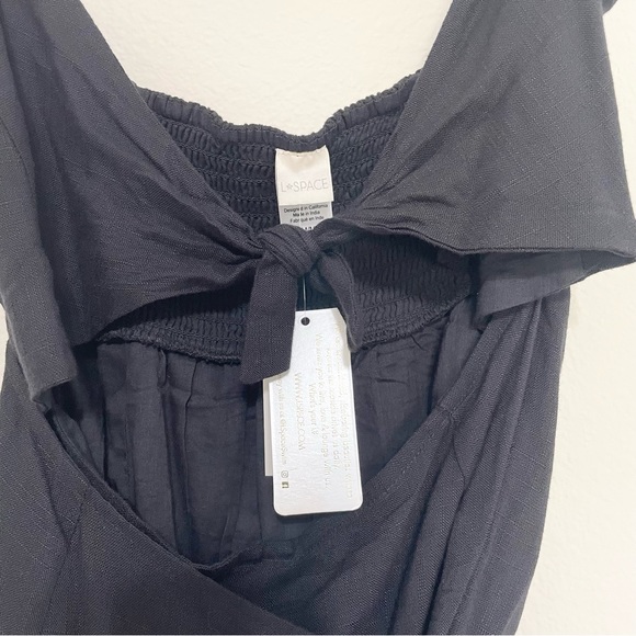 NWT L SPACE Black Morning Star Dress Cover Up Size Medium - Picture 4 of 8